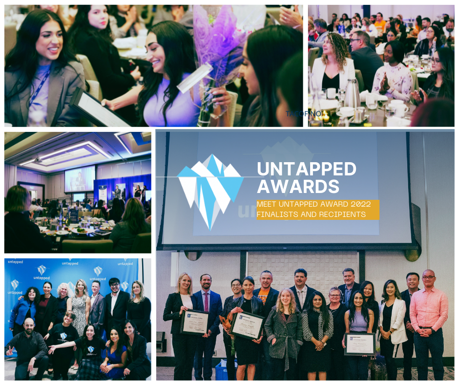 Untapped Award 2022 participants, nominees, finalists, and recipients. Photos were taken on Sept 28 at PARQ Vancouver.