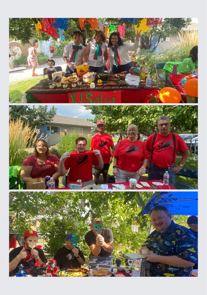 2022 Gardengate salsa challenge participants. From top to bottom: Kamloops Immigrant Services – KISalsa, CMHA’s Clubhouse Tamales, and South Hills Tertiary’s Viva Southills Salsa
