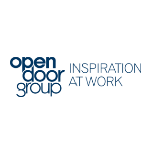 'Open Door Group' logo with the tagline 'Inspiration at Work"