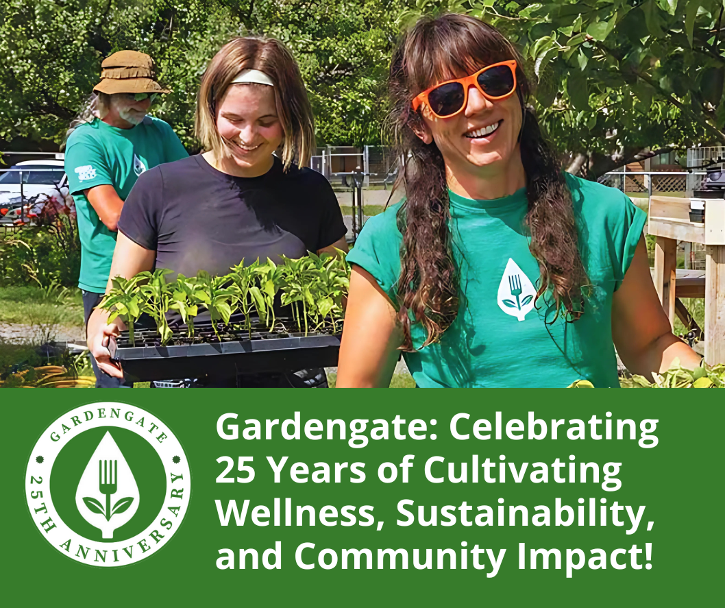 Gardengate team harvesting plants